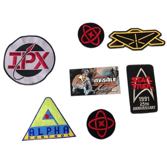 Lost in Space Other - Geek Nerd Patch Lot Lost In Space Alpha Control Babylon 5 Star Trek IPX W German